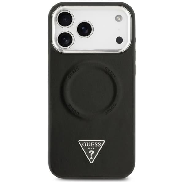 Coque Guess Hardcase Triangle Logo MagSafe til iPhone 17 Pro Max - Sort