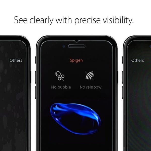 Skærmbeskyttelse - Spigen - GLAStR - iPhone SE (2020) / 8 / 7 - Force Touch - Ridseresistent