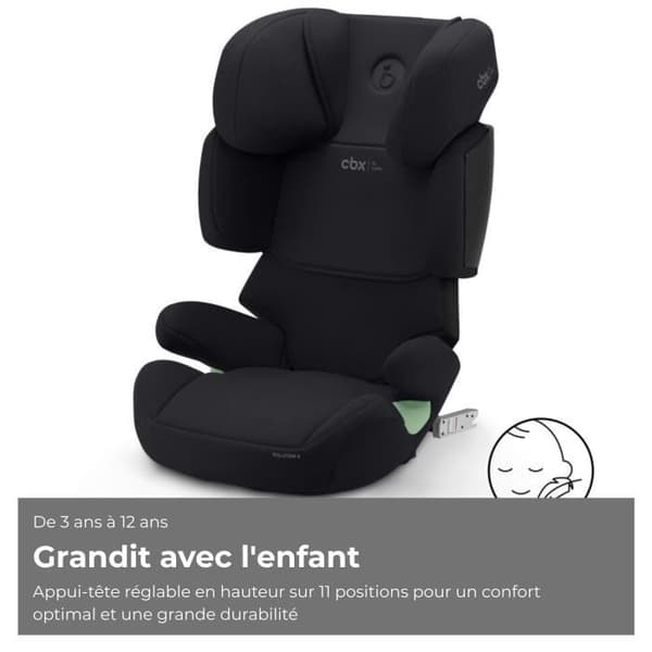 Auto stol Cbx by Cybex Solution X i-Fix 3 til 12 år - 15 til 50 kg - 100 til 150 cm - Sort