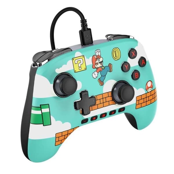Spilcontroller - Nintendo Switch 2 - Mario Tid - Kable - Power A