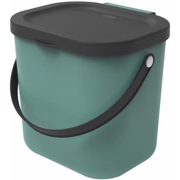 Affaldscontainer i plastik Rotho Albula 6L grøn