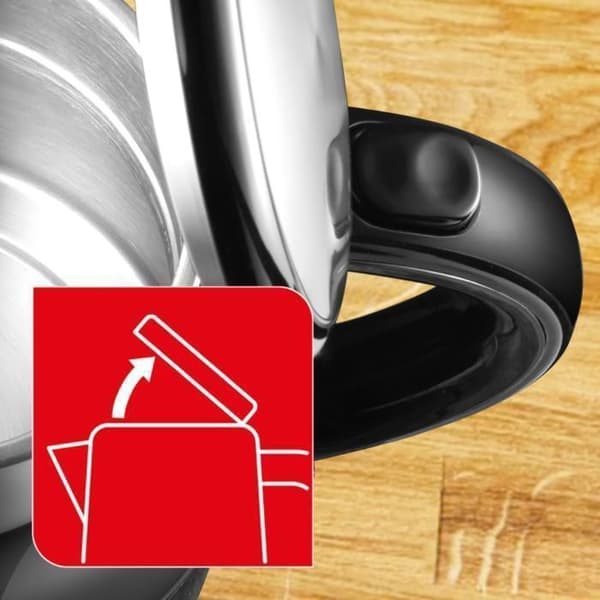 Kedel - TEFAL - KO1908E0 - 1,9L - 1650W - Rustfrit stål - Sort