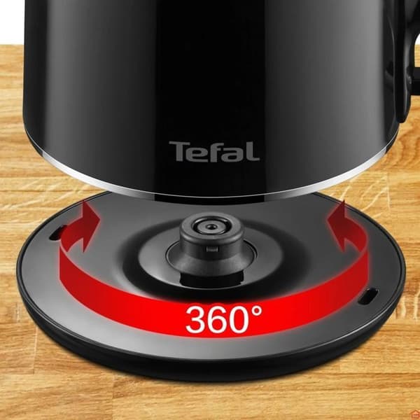 Kedel - TEFAL - KO1908E0 - 1,9L - 1650W - Rustfrit stål - Sort