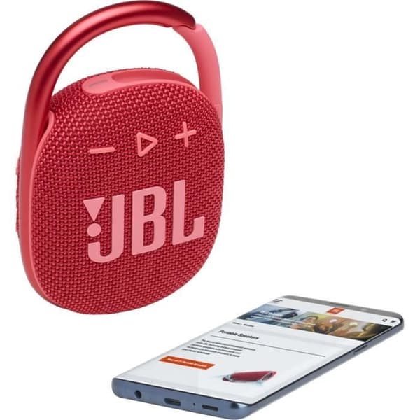 Bärbar Bluetooth-högtalare CLIP 4 Röd