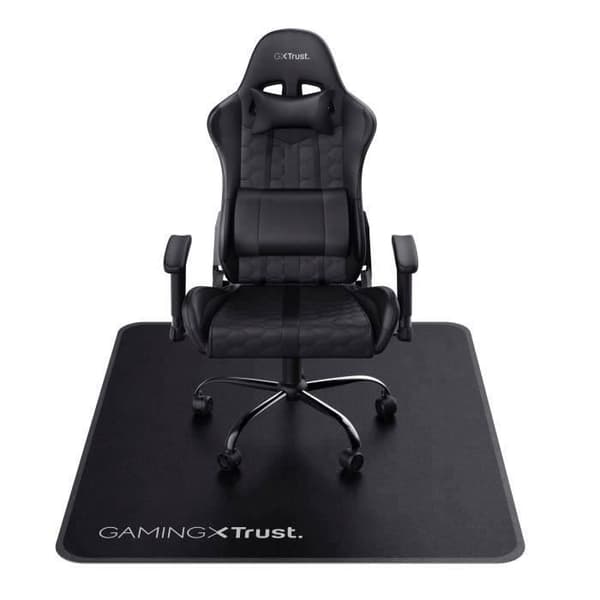 Trust Gaming Stoleunderlag til Kontorstole, Holdbart Materiale, 99 × 120 cm, til Gaming og Arbejde - Sort