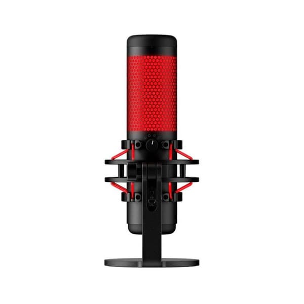 Mikrofon - HYPERX - QuadCast Sort - Stereo - Circum-aural - Kablet - Aktiv støjreduktion