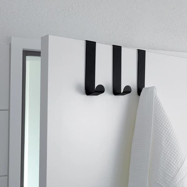 Hæklet til badeværelse til enkeltdør, Lift, sort