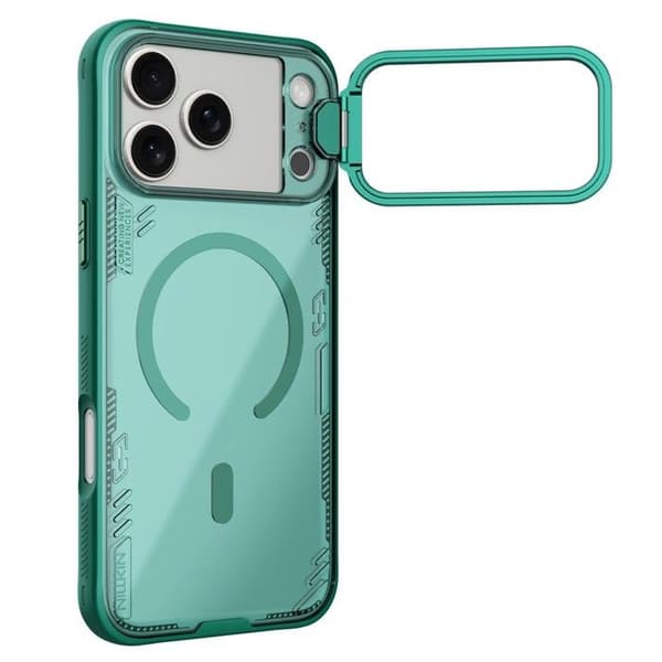 Skal för iPhone 17 Pro Max - TPU+PC, Grön, Med Stöd