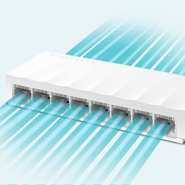 Switch Ethernet - TP-LINK - LS1008 - 8 Porte RJ45 - Plug and Play - Plastikhus