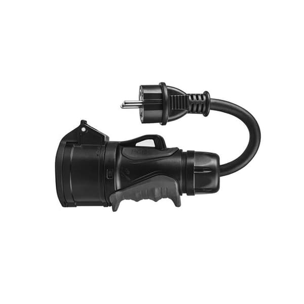 Strømadapter - Schuko - Rød CEE 16A - 230V til 400V - Indendørs - 5P