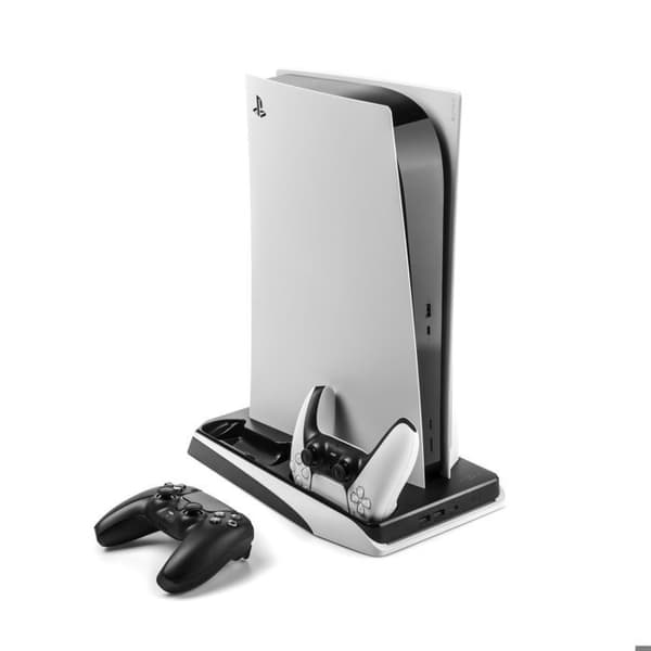 Support PS5 - FIXED - FIXPS5-MCS-BW - Opladning af controller - Aktiv køling - 2x USB