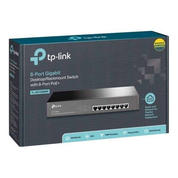 Ethernet Switch - TP-LINK - TL-SG1008MP - 8 Porte - PoE+ - 16 Gbps