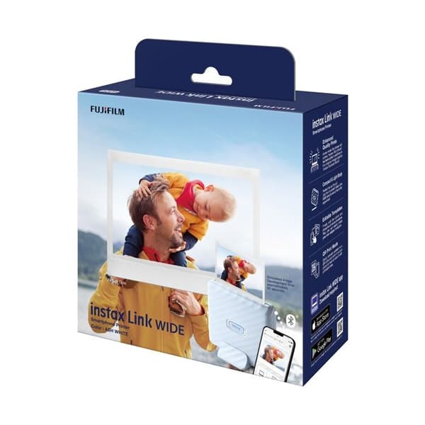 Fotoprinter - Fujifilm - INSTAX WIDE LINK - Bluetooth - WIDE format - Kompakt design
