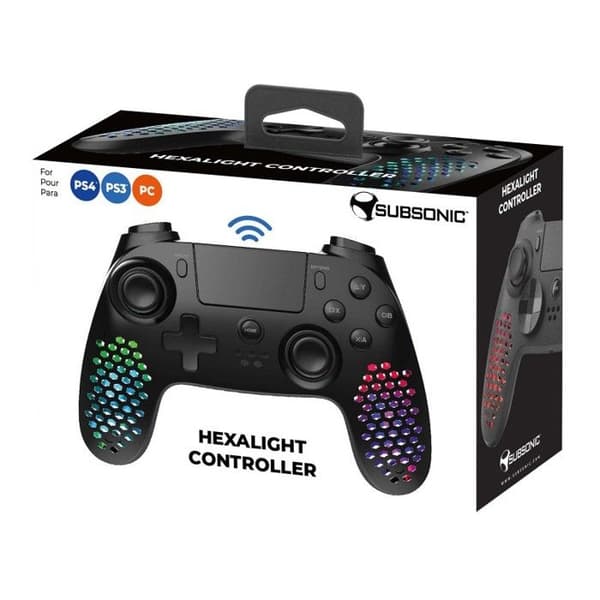 Trådløs hexalight ekstra let LED-controller til PS4, PS3 og PC