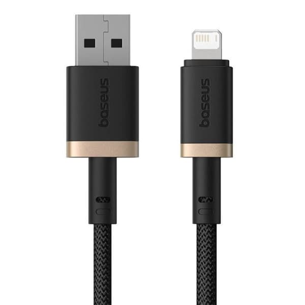 USB til Lightning datakabel - BASEUS - Dura - 2,4 A - 1 m - Guld / Sort