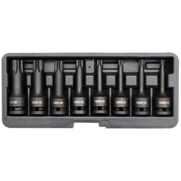 YATO Torx slagnøglesæt 8 stk Sort YT-1065