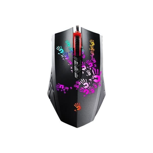A4Tech Bloody Gaming A60 Mus - Optisk - 8 knapper - Kablet - Sort