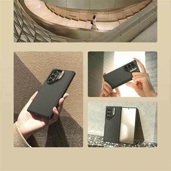 Cover til Galaxy Z Fold7 5G - TPU+PC, Sort, Stødabsorberende