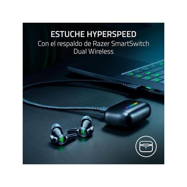 In-ear høretelefoner - RAZER - Hammerhead V3 X - Trådløs Bluetooth & RF - ANC - Sort