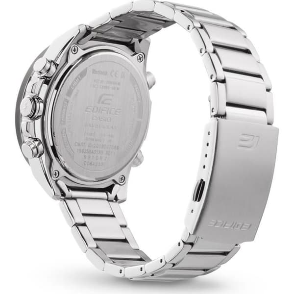 Ur - CASIO - ECB-10DB-1A9EF - Rustfrit stål - Vandafvisende 10 bar - Dobbelt display