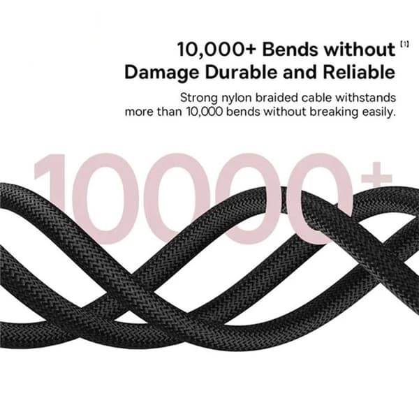 USB-C til Lightning datakabel - BASEUS - Dura - 20 W - 2 m - Sort