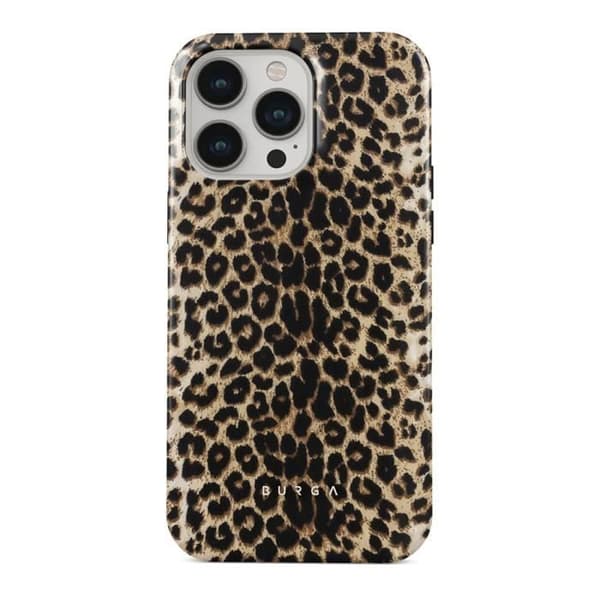 Coque - BURGA - Spiller - iPhone 14 Pro Max - Leopard - Stødabsorberende - Blød