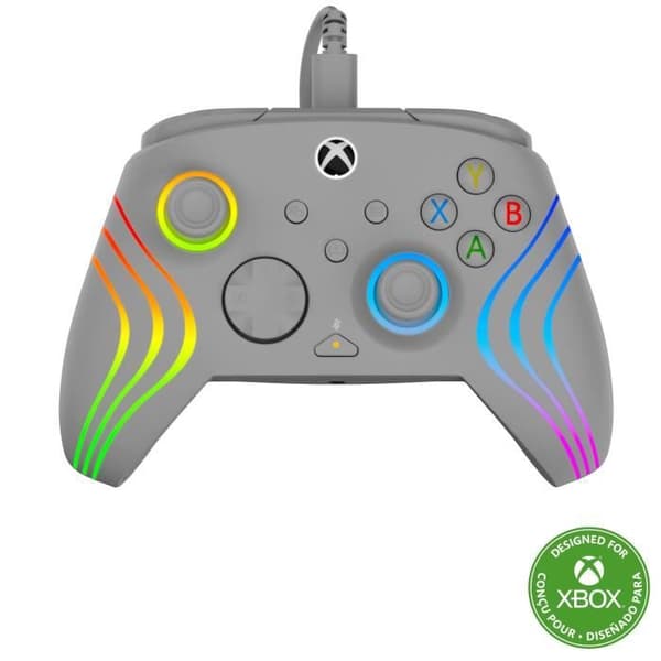 TURTLE BEACH Spilcontroller - Xbox Series X|S, Xbox One og PC - Afterglow Wave - RGB Kablet Grå