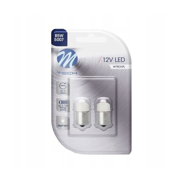 Ampoule LED M-Tech til bil 12V 21W Ba15s Ny