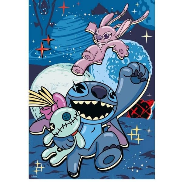 Puslespil 100 dele XL Neon: Stitch