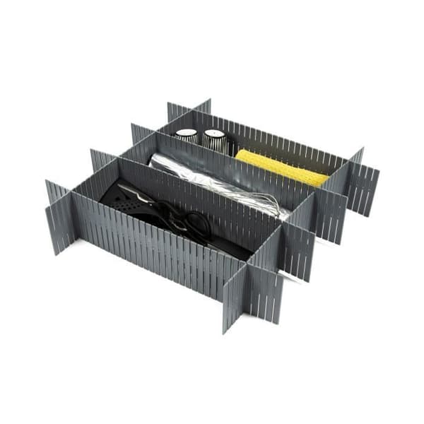 Lådans separator - COMPACTOR - Gratis - 6 plattor - Polystyren - 44xH10 cm - Grå