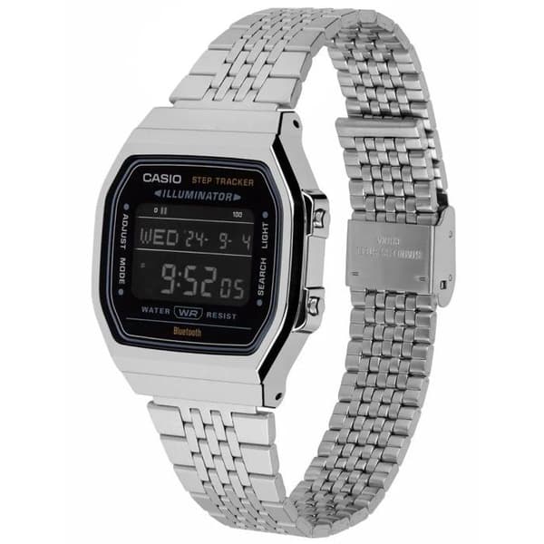 Smartklocka - CASIO - ABL - 38 mm - Silver / Svart urtavla
