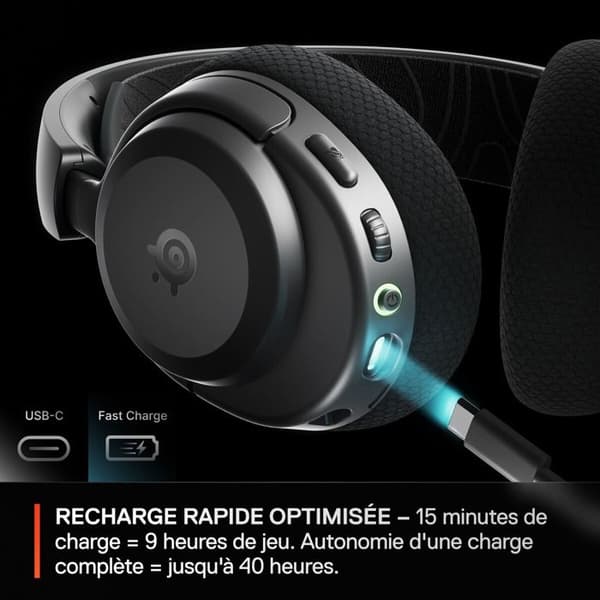 Steelseries Gaming trådløse headset Arctis Nova 3 Wireless Sort