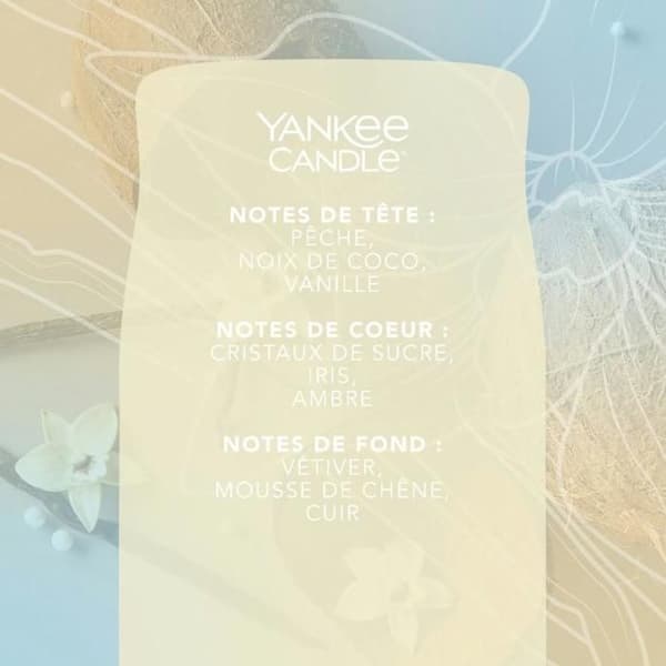YANKEE CANDLE Giara Medium i glas Vanilla Flurries