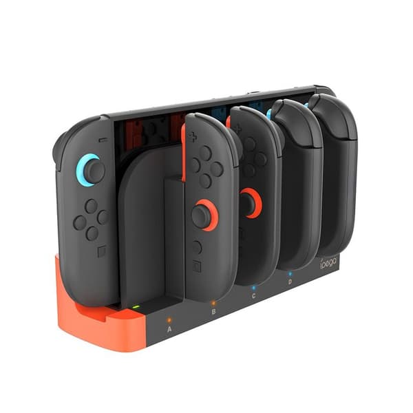 4-i-1 Opladestation Model SW2185 til Nintendo Joy-Con Switch 2 Ipega Sort