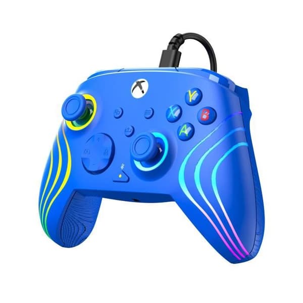 Spilcontroller - Xbox Series X|S, Xbox One og PC - Afterglow Wave - RGB - Kablet - Blå - TURTLE BEACH
