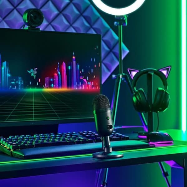 Mikrofon Streaming - RAZER - SEIREN V2 X - USB - Kondensator - Sort