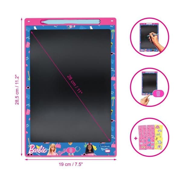 Multifärgad Barbie ritplatta