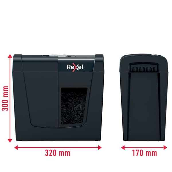 Rexel Secure X6 Makulator med krydsskæring