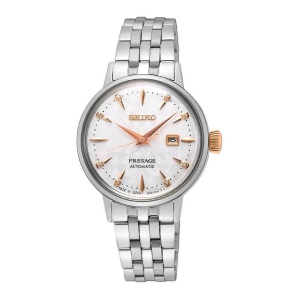 Dameur - SEIKO - Presage - Automatisk - Rustfrit stål - Diamanter