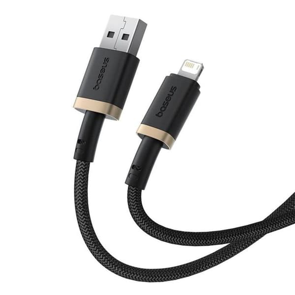 USB til Lightning datakabel - BASEUS - Dura - 2,4 A - 1 m - Guld / Sort
