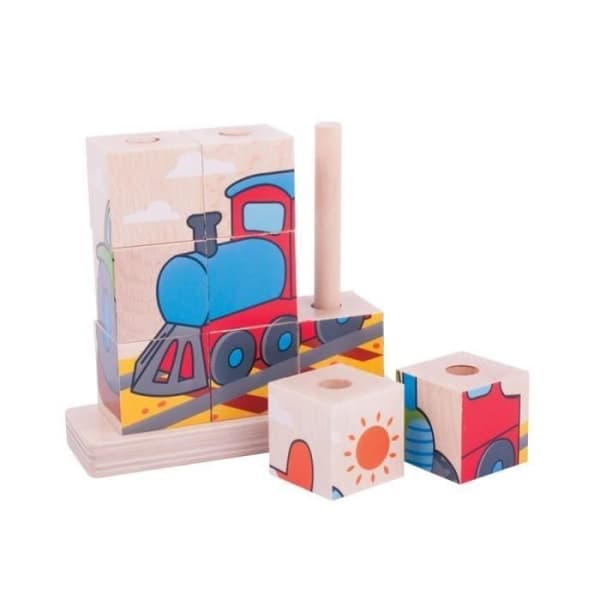 Bigjigs Toys Stacking Cubes (Transport)