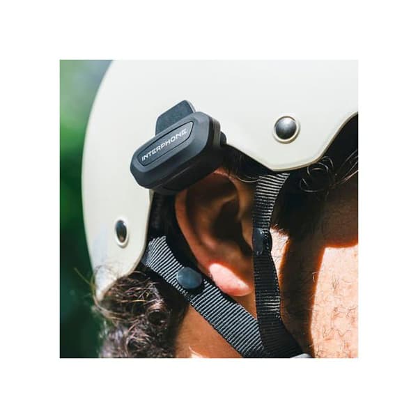 Cykel intercom - INTERPHONE - INTERPHOAERIAL - Bluetooth - Räckvidd 300m - Magnetisk fäste