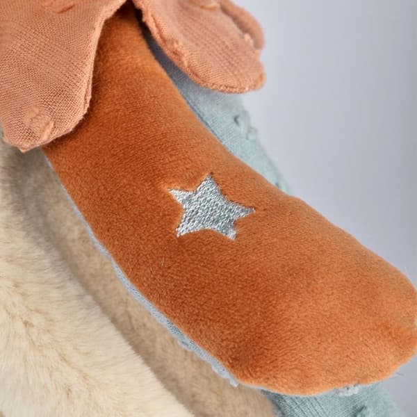 Doudou flad Ræv Timo sensorisk 29cm - DOUDOU ET COMPAGNIE - BAMSE/Doudous - Orange - Polyester / Bomuld