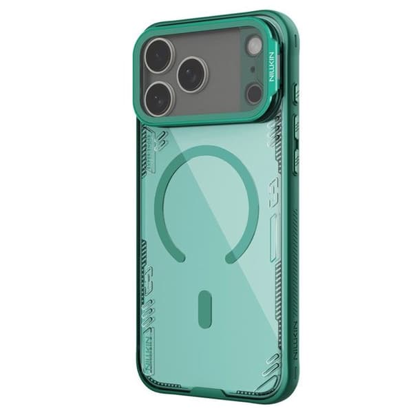 Skal för iPhone 17 Pro Max - TPU+PC, Grön, Med Stöd