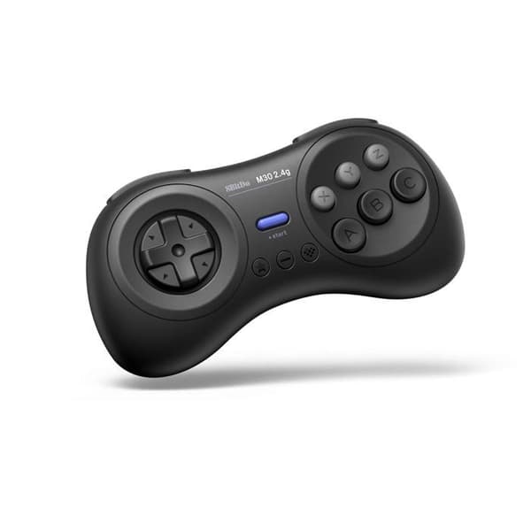 8bitdo M30 2.4G Sort controller kompatibel med Sega Genesis & Mega Drive