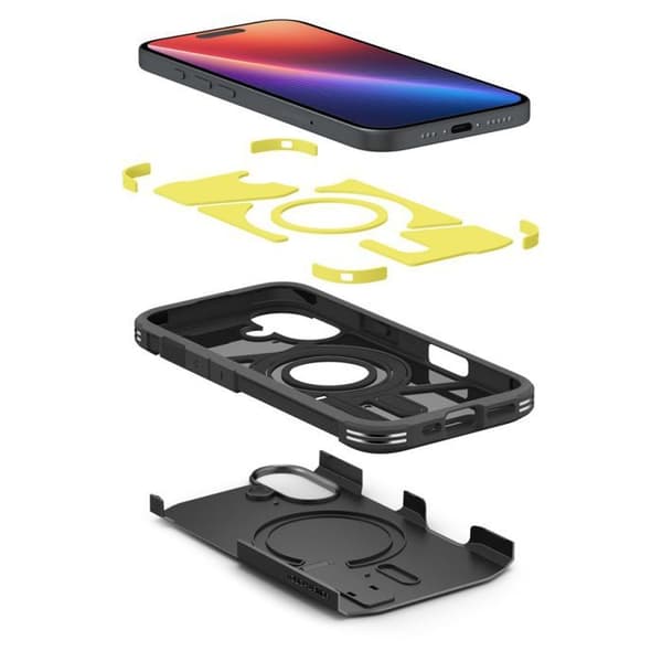 Spigen Tough Armor MagSafe Cover til iPhone 16 Plus - Sort
