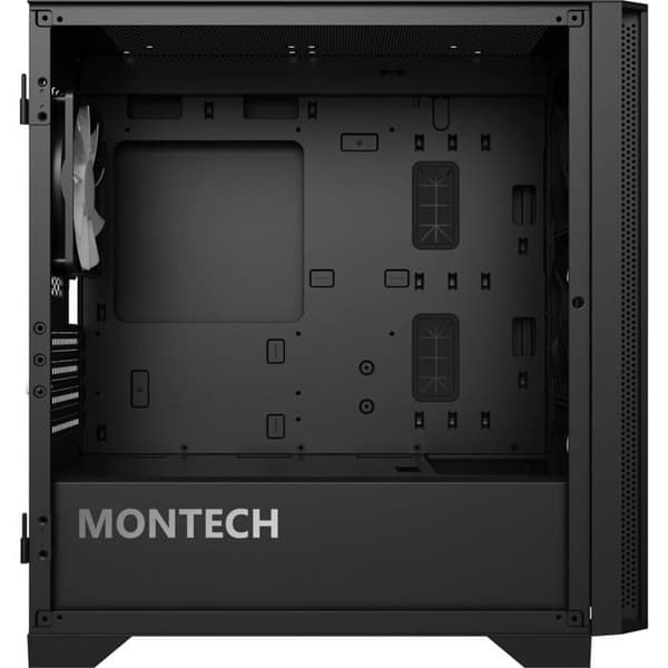 Micro-ATX kabinet - MONTECH - Air 100 ARGB - Hærdet glas - Sort - ARGB belysning