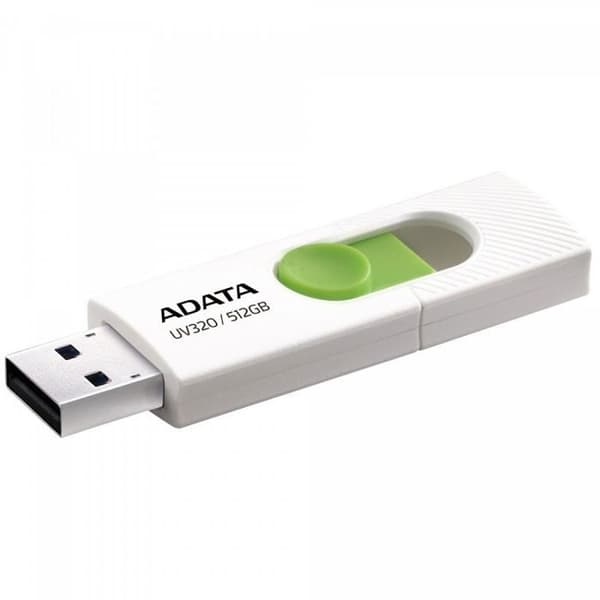 USB-nøgle - ADATA - UV320 - 512 Go - USB 3.1 - Læsehastighed 100 Mo/sek - Hvid