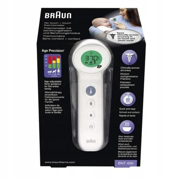 BRAUN BNT400 LCD INGEN KONTAKTTERMOMETER