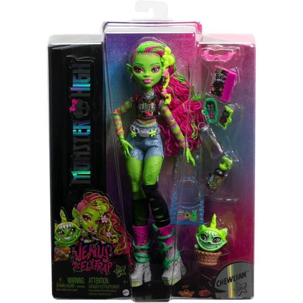 Monster High-Venus McFlytrap-Docka med Chewlian och tillbehör HRP81